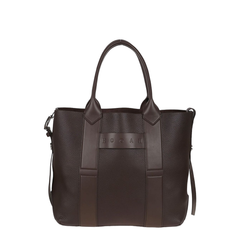 Script Shopping Bag Medium Brown