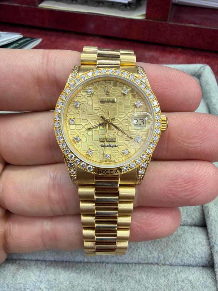 Rolex | Day-Date | 18138 | Yellow gold | 31 mm | Yellow gold | Champagne | Automatic