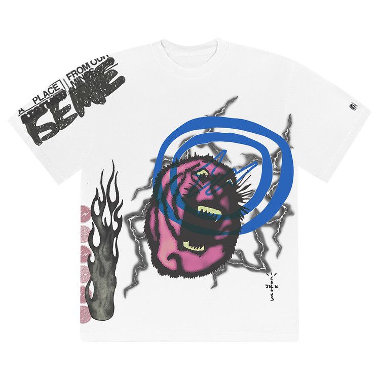 Cactus Jack by Travis Scott For Fragment Sunrise T-Shirt White