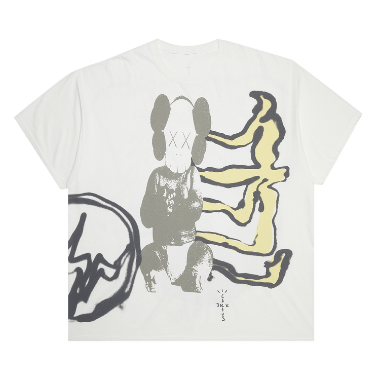 Cactus Jack by Travis Scott x KAWS For Fragment T-Shirt Vintage Wash