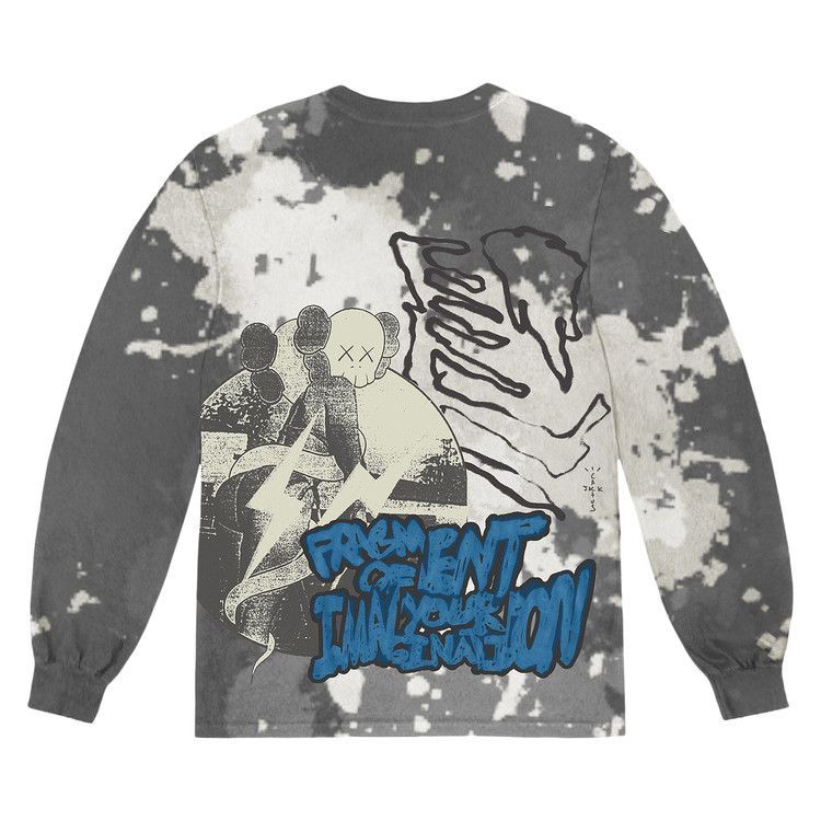 Cactus Jack by Travis Scott x KAWS For Fragment Long-Sleeve T-Shirt Tie Dye