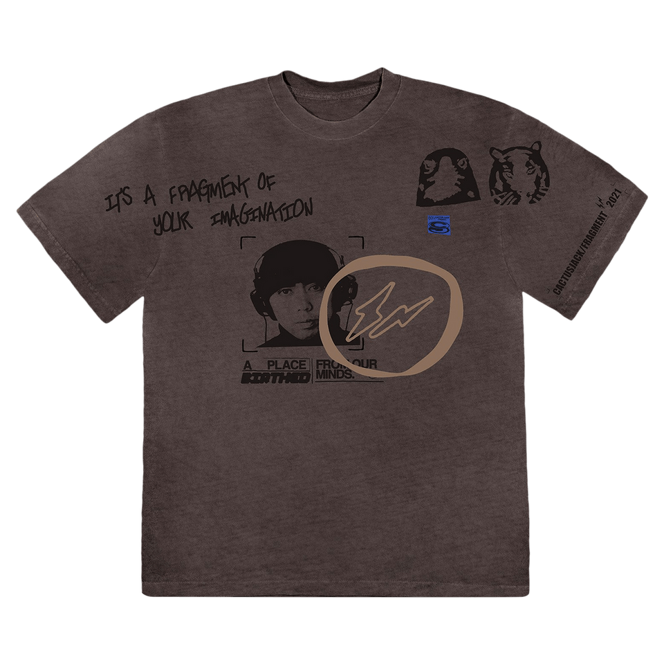 Cactus Jack by Travis Scott For Fragment Hiroshi T-Shirt Grey