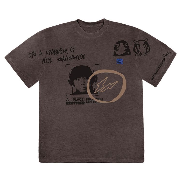 Cactus Jack by Travis Scott For Fragment Hiroshi T-Shirt Grey