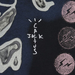 Travis Scott Cactus Jack For Fragment Skeleton Graffiti Full Zip Hoodie