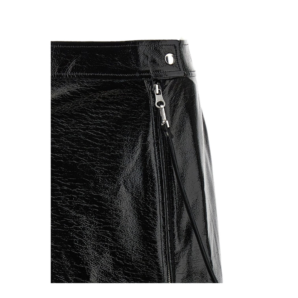 Vinyl Midi Skirt