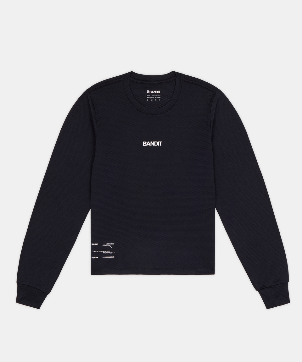 Bandit Womens Micromesh Long Sleeve Black