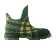 Burberry Marsh Checked Ankle Boots Green