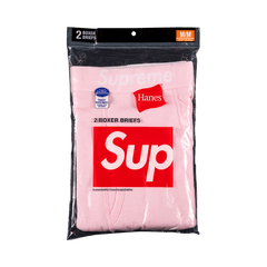 Supreme x Hanes Boxer Briefs (2 Pack) Pink