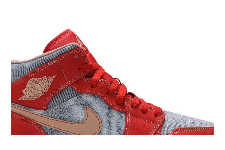 Air Jordan 1 Mid Blue Red