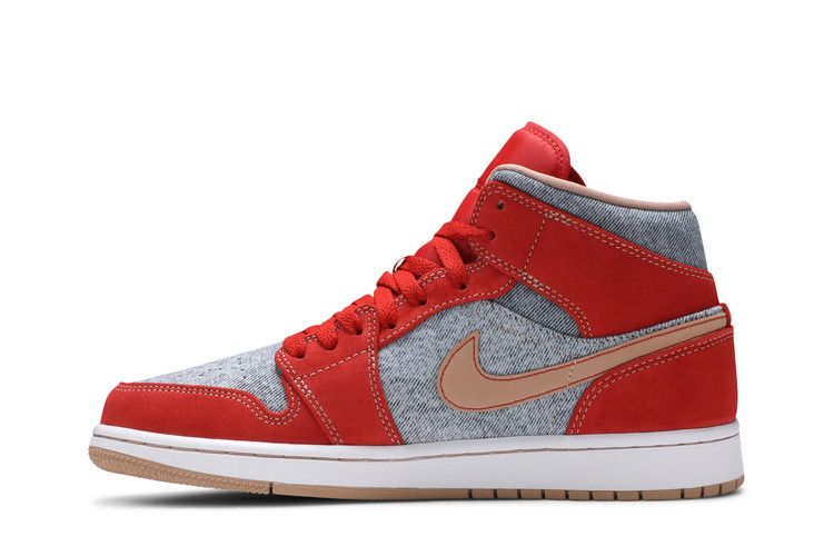 Air Jordan 1 Mid Blue Red