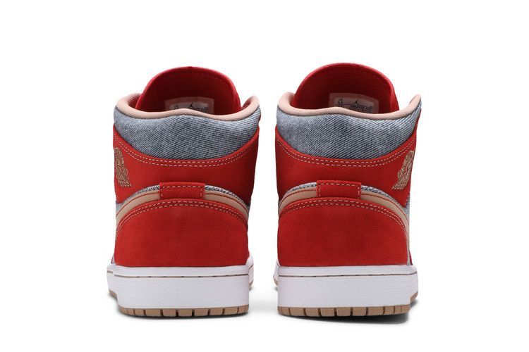 Air Jordan 1 Mid Blue Red