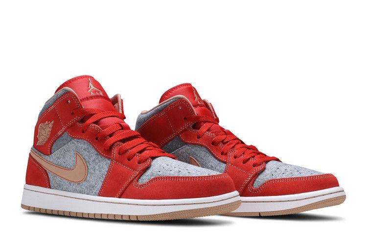 Air Jordan 1 Mid Blue Red