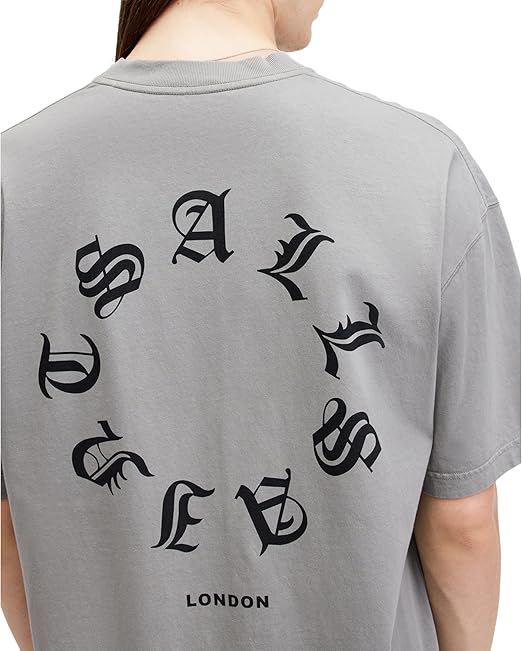 ALL SAINTS FRAKTUR SS GREY TRINITY GREY