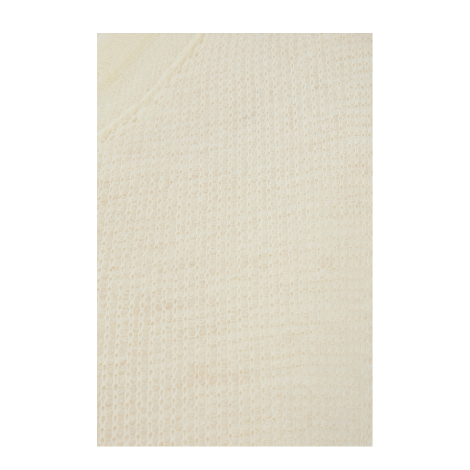 Ivory Wool Blend Dress