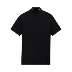 Nike NRG Nocta Mock Neck Shorts-Sleeve Top Black