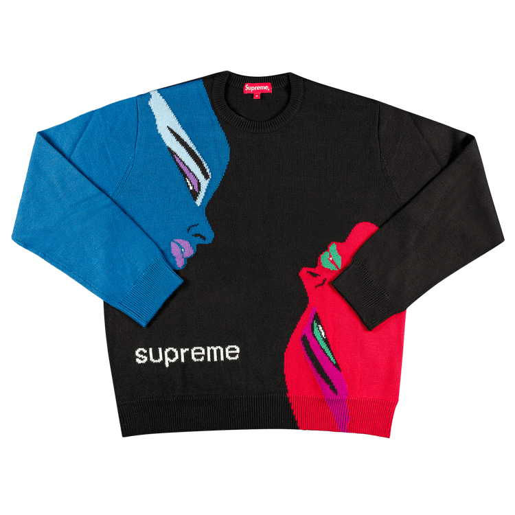 Supreme Faces Sweater Black