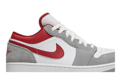 Air Jordan 1 Low SE Light Grey Gym Red