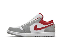Air Jordan 1 Low SE Light Grey Gym Red