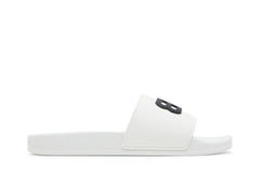 Balenciaga Pool Slides White Black