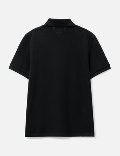 AMI PARIS Organic Cotton Regular Fit Polo T-Shirt (Black)