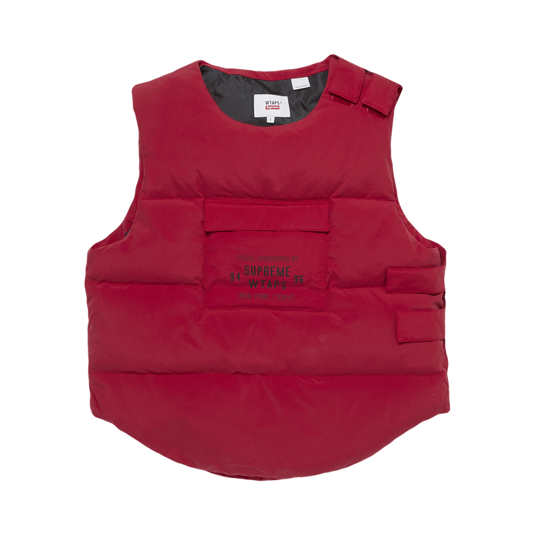 Supreme x WTAPS Tactical Down Vest Red