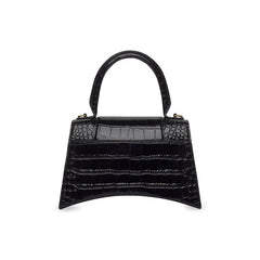 Balenciaga Hourglass Small Top Handle Bag Black