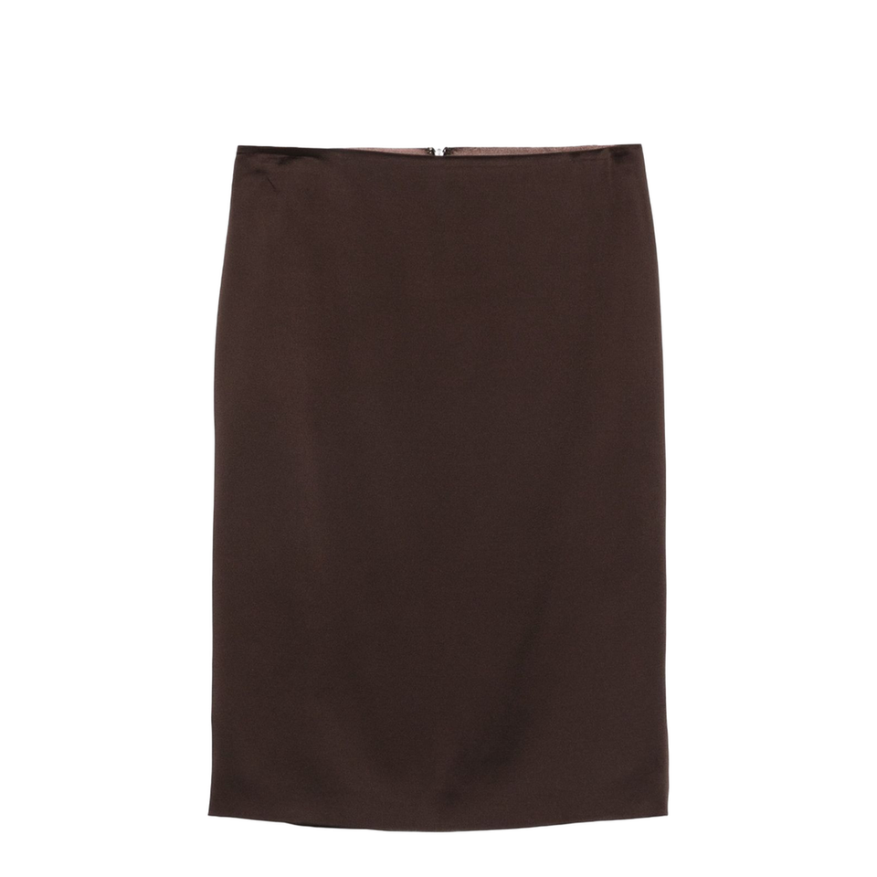 Satin Midi Skirt