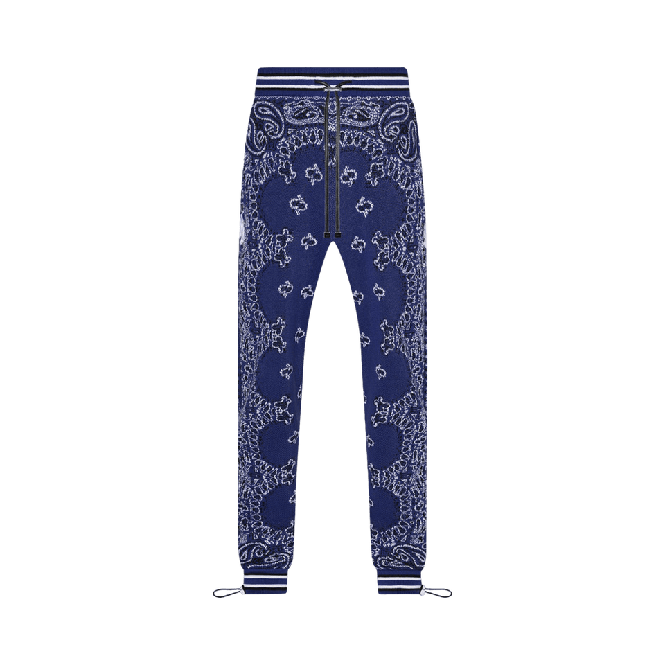 Amiri Bandana B-Ball Sweatpants Blue/Black
