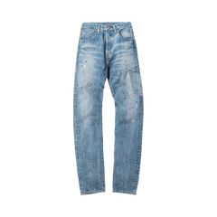 Kith For Levi's Mitchell Paint Splatter 501 Denim Medium Blue
