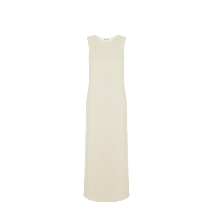 Ivory Wool Blend Dress