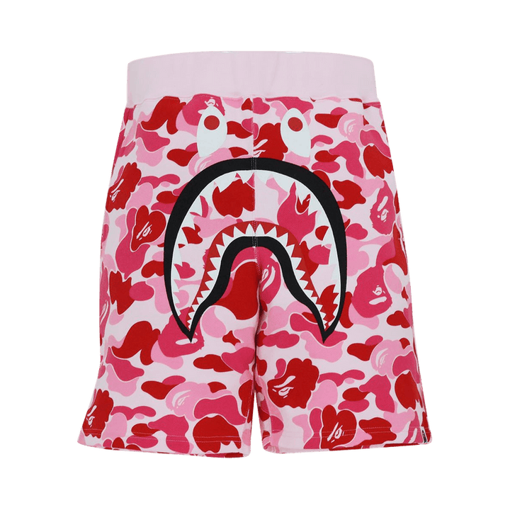 BAPE Big ABC Camo Shark Sweat Shorts Pink