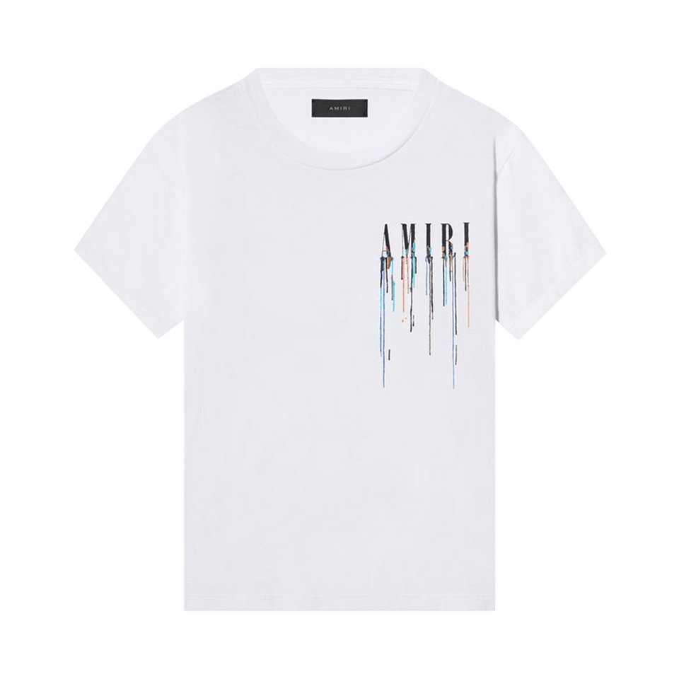 Amiri Paint Drip Core Logo T-Shirt White