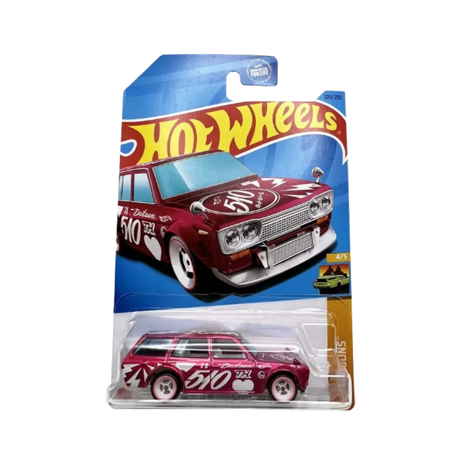 Hot Wheels Super Treasure Hunt 2023 Datsun Bluebird Wagon 510 Pink