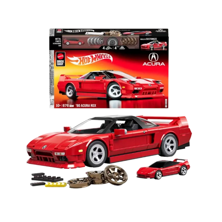 Hot Wheels Brick Shop ’90 Acura NSX Building Set