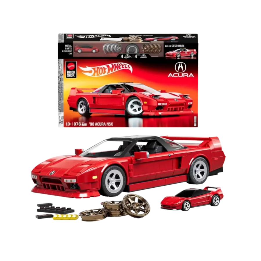 Hot Wheels Brick Shop ’90 Acura NSX Building Set