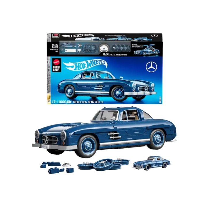 Mattel Brick Shop Hot Wheels Mercedes-Benz 300 SL Building Set