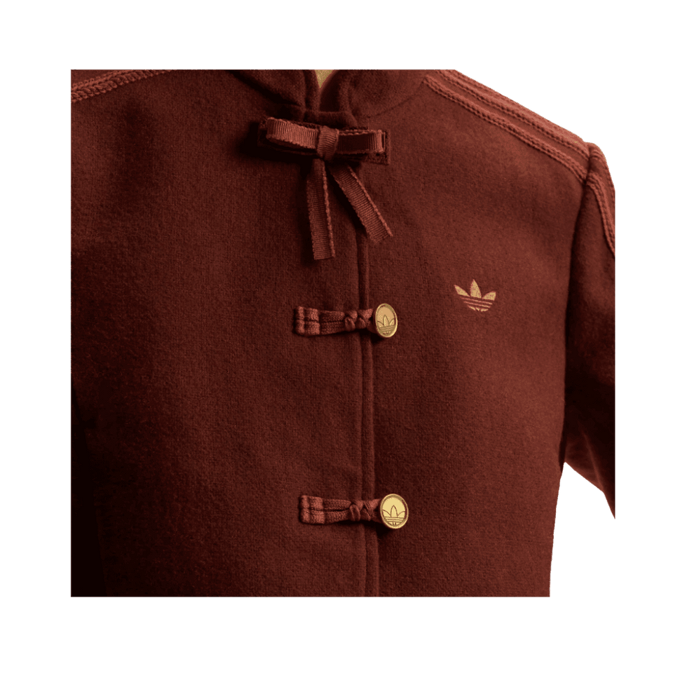 adidas Womens Chinese New Year CNY Jacket Brown Red