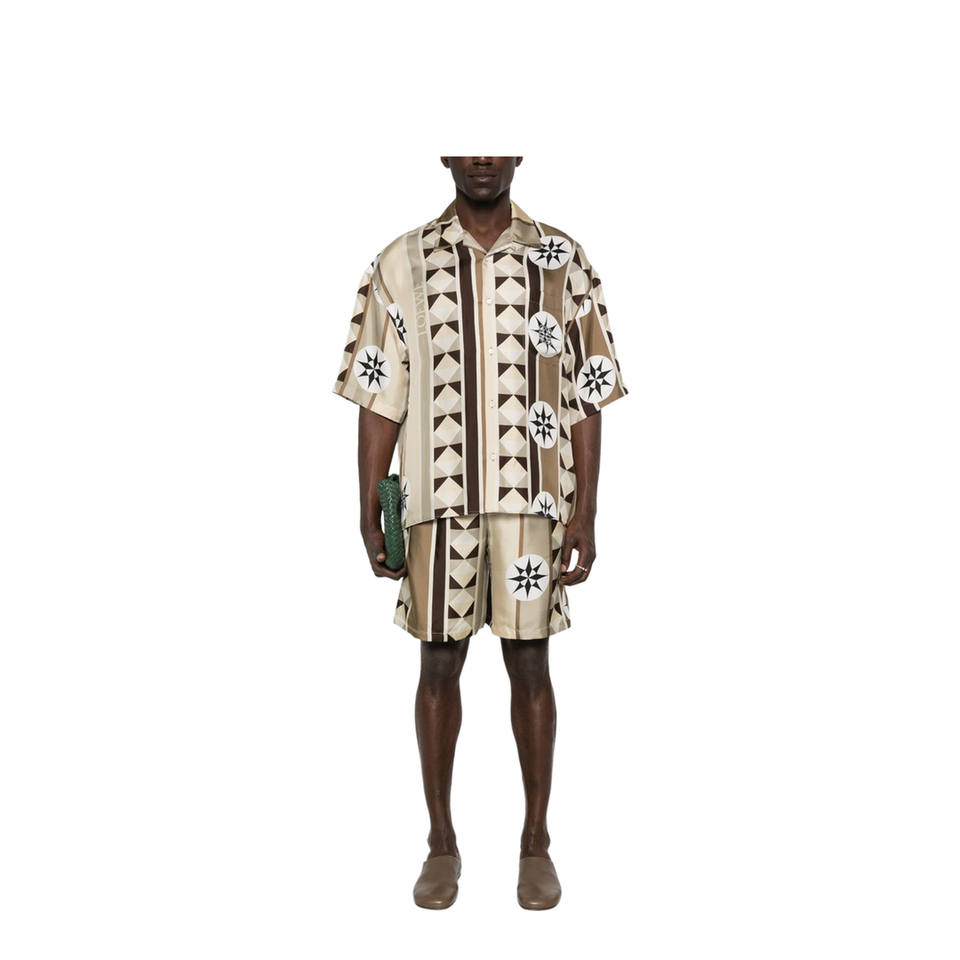Shorts in Silk Multicolor