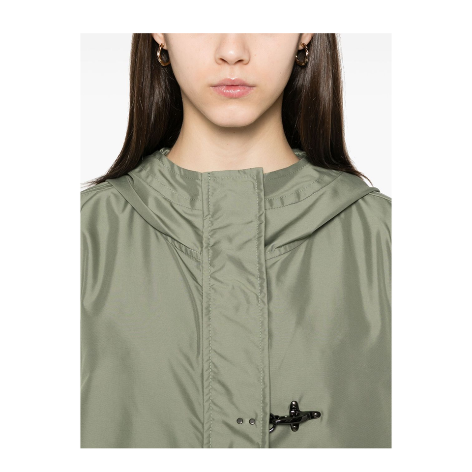 Shorts Parka Coat - Green