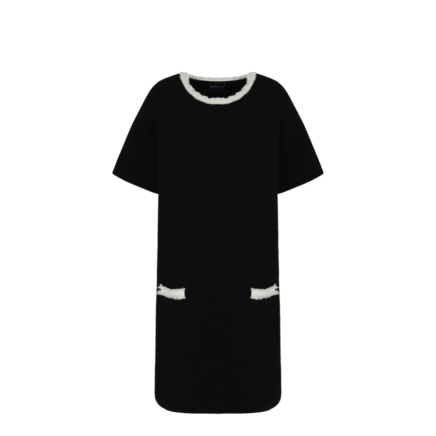 Ottoman Fabric Dress with Fringed Details