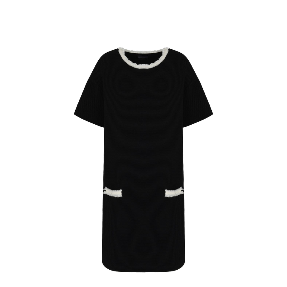 Ottoman Fabric Dress with Fringed Details
