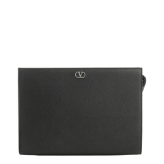 Grained Leather Pouch