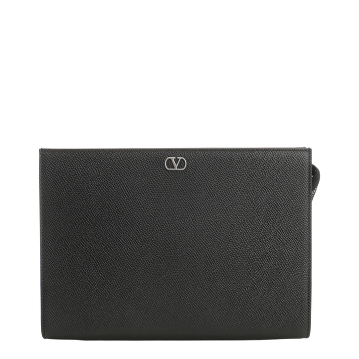 Grained Leather Pouch