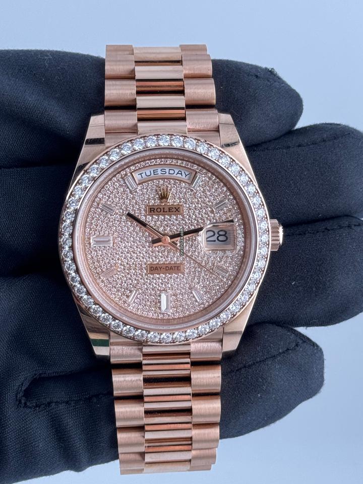 Rolex | Day-Date | 228345RBR | Rose gold | 40 x 48 mm | Rose gold | Gold (solid) | Automatic