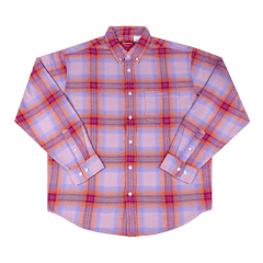 Supreme Brushed Plaid Flannel Shirt Pink