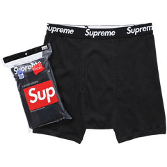 Supreme x Hanes Boxer Briefs (4 Pack) Black