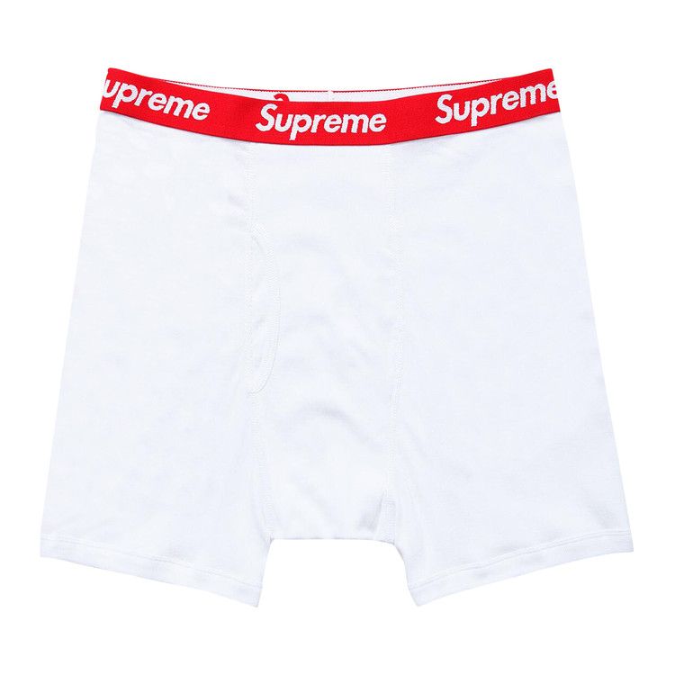 Supreme x Hanes Boxer Briefs (4 Pack) White