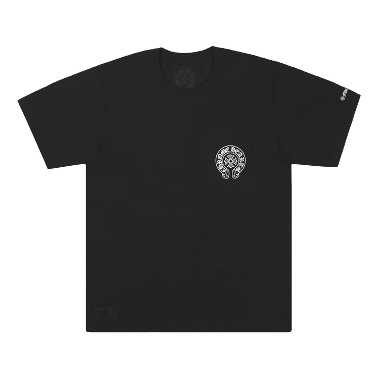 Chrome Hearts Horseshoe Logo Pocket T-Shirt Black