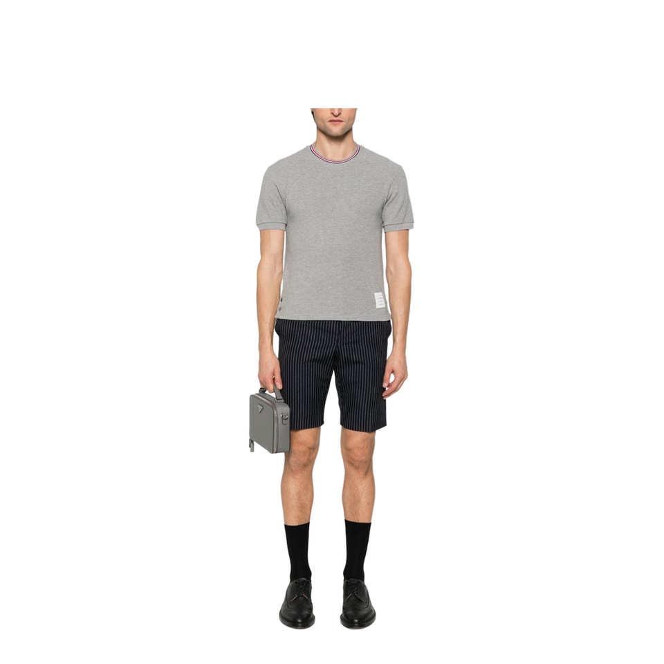 Cotton Waffle Rib Cuff T-Shirt