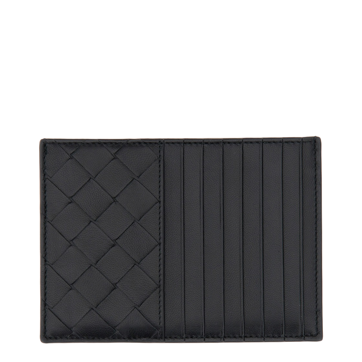 Intrecciato Card Case with Coin Case